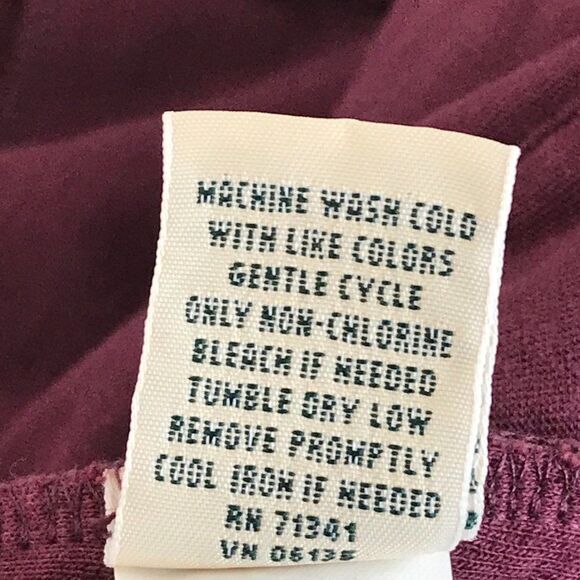 L.L. Bean Faux Sherpa-Lined Open Front Jacket Women's Size Medium Burgundy Coat - Picture 9 of 9